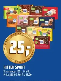 Coop Obs RITTER SPORT tilbud
