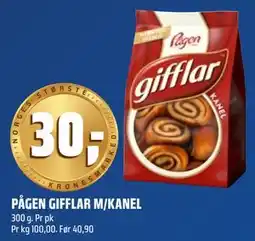 Coop Obs PÅGEN GIFFLAR M/KANEL tilbud