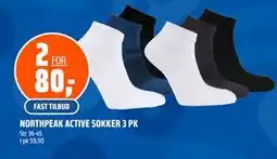 Coop Obs NORTHPEAK ACTIVE SOKKER 3 PK tilbud
