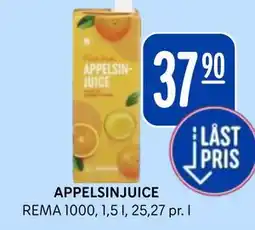 Rema 1000 APPELSINJUICE tilbud