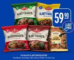 Rema 1000 UTVALGTE KJØTTPRODUKTER tilbud