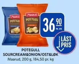 Rema 1000 POTEGULL SOURCREAM&ONION/OST&LØK tilbud