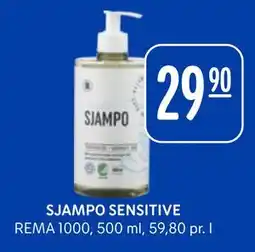 Rema 1000 SJAMPO SENSITIVE tilbud