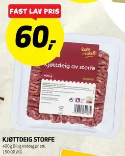 Bunnpris KJØTTDEIG STORFE tilbud