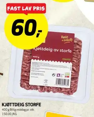 KJØTTDEIG STORFE