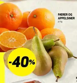 Bunnpris PÆRER OG APPELSINER tilbud