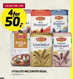 Bunnpris UTVALGTE MELSORTER REGAL tilbud