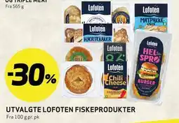 Bunnpris UTVALGTE LOFOTEN FISKEPRODUKTER tilbud