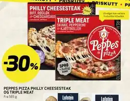 Bunnpris PEPPES PIZZA PHILLY CHEESESTEAK OG TRIPLE MEAT tilbud