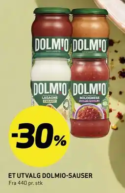 Bunnpris ET UTVALG DOLMIO-SAUSER tilbud
