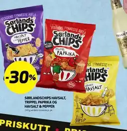 Bunnpris SØRLANDSCHIPS HAVSALT, TRIPPEL PAPRIKA OG HAVSALT & PEPPER tilbud