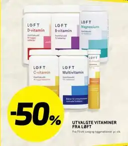 Bunnpris UTVALGTE VITAMINER FRA LØFT tilbud