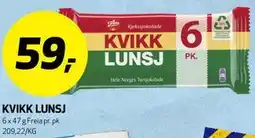 Bunnpris KVIKK LUNSJ tilbud