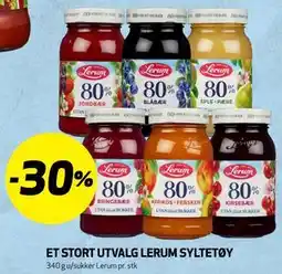 Bunnpris ET STORT UTVALG LERUM SYLTETØY tilbud