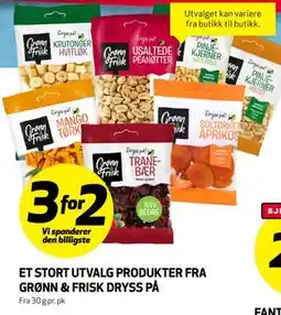 Bunnpris ET STORT UTVALG PRODUKTER FRA GRØNN & FRISK DRYSS PÅ tilbud