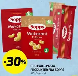Bunnpris ET UTVALG PASTA- PRODUKTER FRA SOPPS tilbud