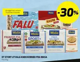 Bunnpris ET STORT UTVALG KNEKKEBRØD FRA WASA tilbud