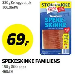 Bunnpris SPEKESKINKE FAMILIENS tilbud