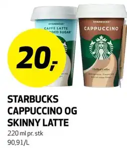 Bunnpris STARBUCKS CAPPUCCINO OG SKINNY LATTE tilbud