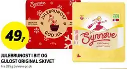 Bunnpris JULEBRUNOST I BIT OG GULOST ORIGINAL SKIVET tilbud
