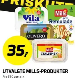 Bunnpris UTVALGTE MILLS-PRODUKTER tilbud