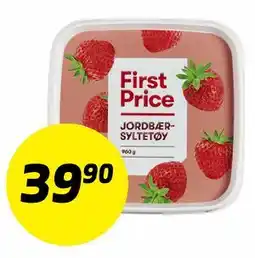 Bunnpris First Price JORDBÆR-SYLTETØY tilbud