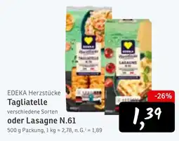 MaxiMat Svinesund EDEKA Herzstücke Tagliatelle tilbud