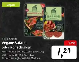 MaxiMat Svinesund Billie Green Vegane Salami oder Rohschinken tilbud