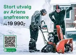 Felleskjøpet Stort utvalg av Ariens snøfresere tilbud