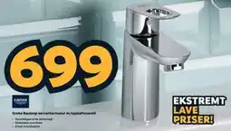 Megaflis Grohe Bauloop servantarmatur m/oppløftsventil tilbud