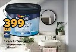 Megaflis Nordsjø Perform+ våtrom tilbud