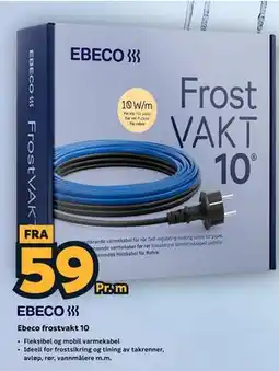 Megaflis Ebeco frostvakt 10 tilbud