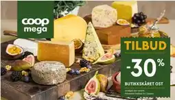 Coop Mega BUTIKKSKÅRET OST tilbud