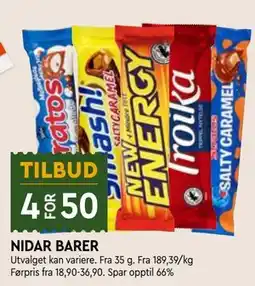 Coop Mega NIDAR BARER tilbud