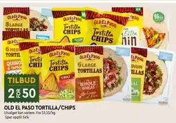 Coop Mega OLD EL PASO TORTILLA/CHIPS tilbud