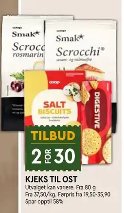 Coop Mega KJEKS TIL OST tilbud