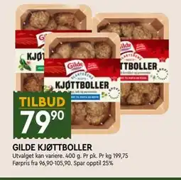 Coop Mega GILDE KJØTTBOLLER tilbud