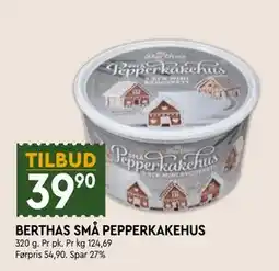 Coop Mega BERTHAS SMÅ PEPPERKAKEHUS tilbud