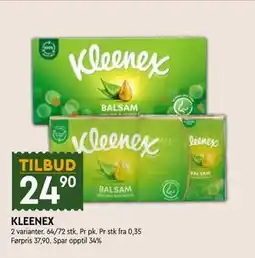 Coop Mega KLEENEX tilbud