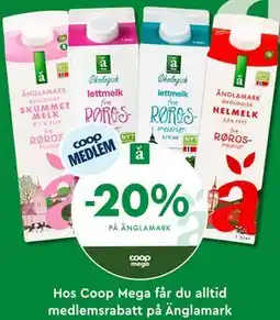 Coop Mega 20% PÅ ANGLAMARK tilbud