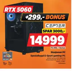 POWER Cepter Spesialbygd E-Sport gaming-PC tilbud