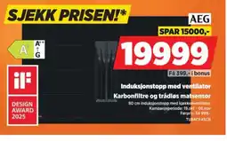 POWER AEG Induksjonstopp med ventilator tilbud