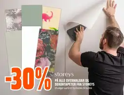 Coop Obs Storeys overmalbar og dekortapeter tilbud