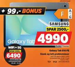 POWER Samsung Galaxy Tab S10 FE tilbud