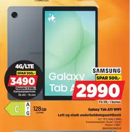 POWER Samsung Galaxy Tab A11 WIFI tilbud