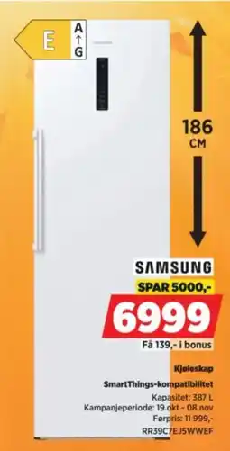 POWER Samsung Kjøleskap tilbud