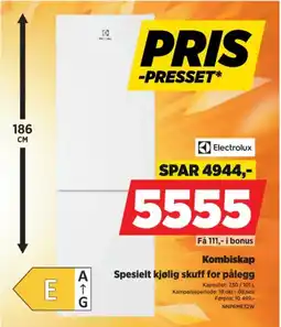 POWER Electrolux Kombiskap tilbud