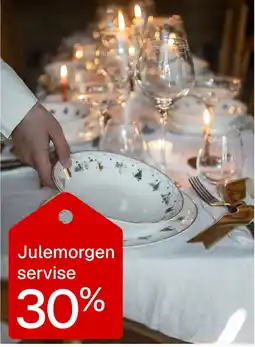 Jernia Julemorgen servise tilbud