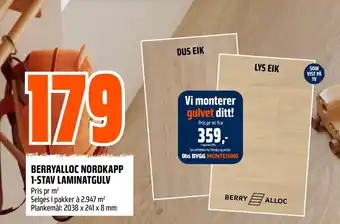 Berryalloc nordkapp 1-stav laminatgulv