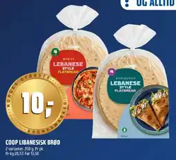 Coop Obs Coop libanesisk brød tilbud